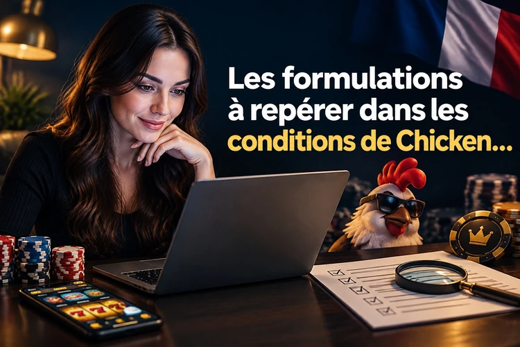 Les formulations à repérer dans les conditions de Chicken Road